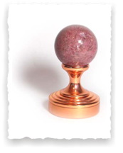 Декоративная рукоятка Розовая яшма (медь)